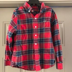 Vineyard Vines Boys’ Flannel Whale Shirt size 6